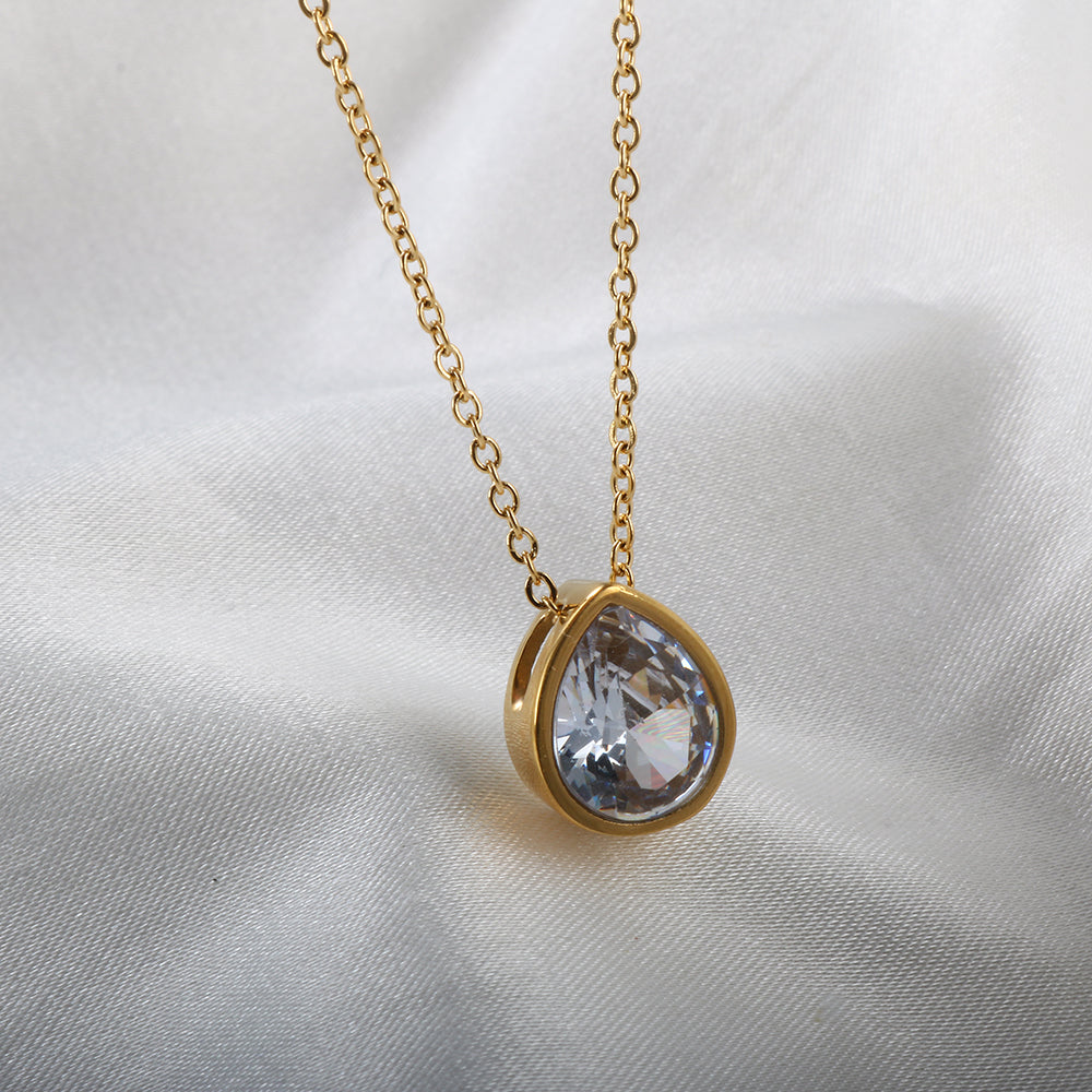 Waterdrop Zircon Necklace