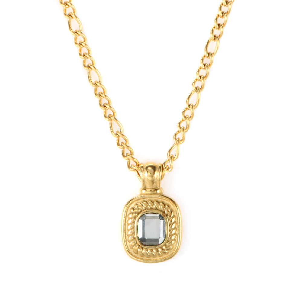 Zircon Pendant Necklace